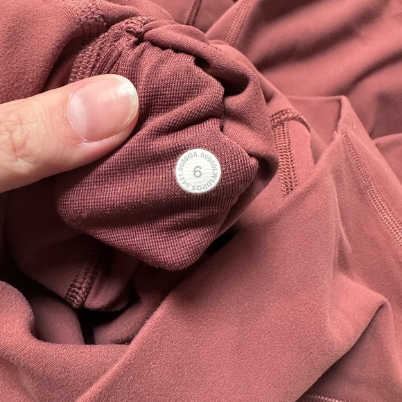 🔥🐴Lululemon HR Align Pant 25” Pink Red 6 - Picture 4 of 5